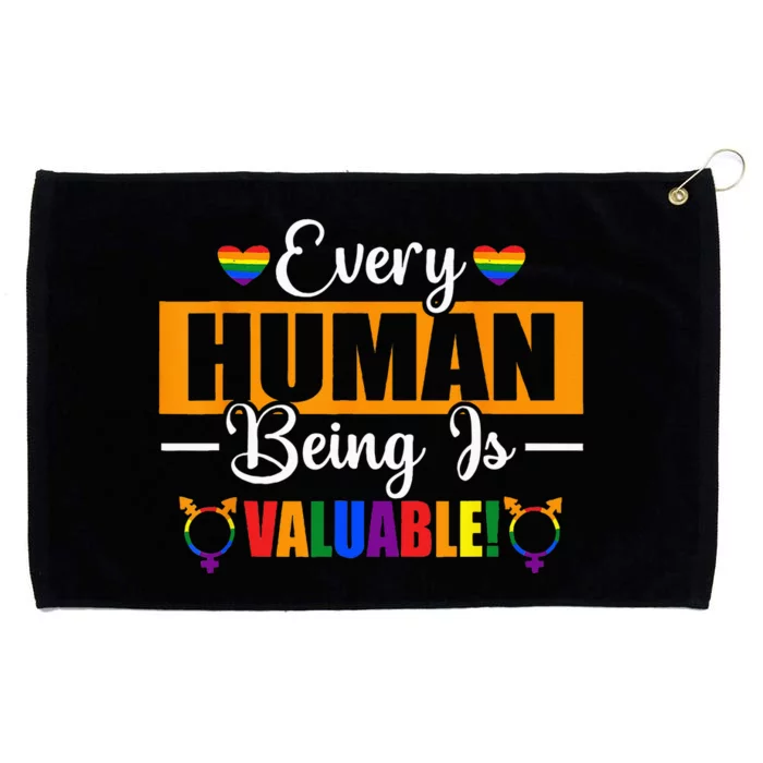 Happy Pride Month Rainbow Flag Design for Proud Ally Grommeted Golf Towel