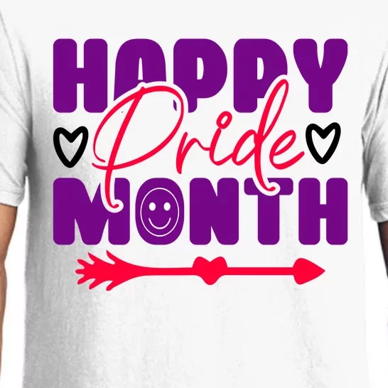 Happy Pride Month Celebration Graphic Pajama Set