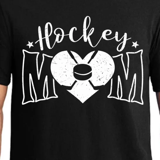 Hockey Players Mom Happy Mothers Day Cute Mama Graphic Gift Pajama Set