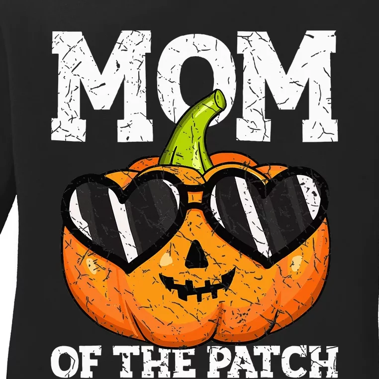 Halloween Pumpkin Mama The Patch's Proud Mother Ladies Long Sleeve Shirt