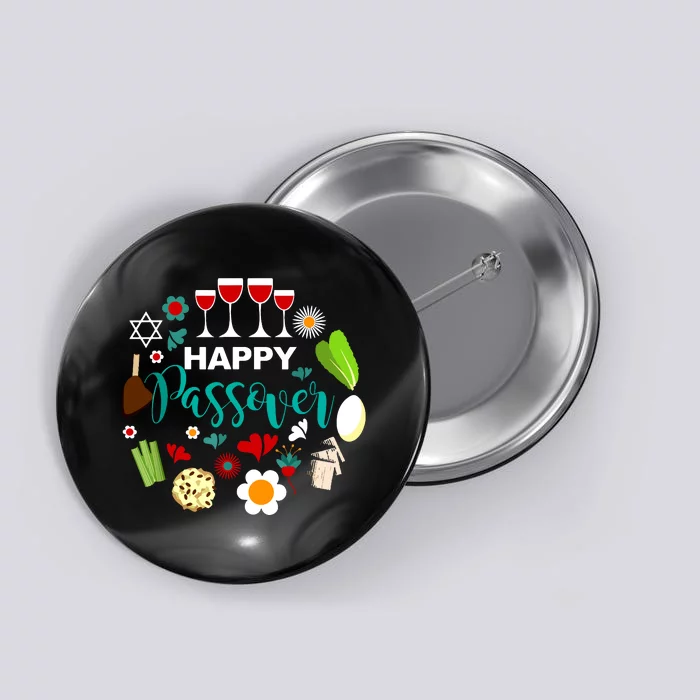 Happy Passover Meal Seder Dinner Button