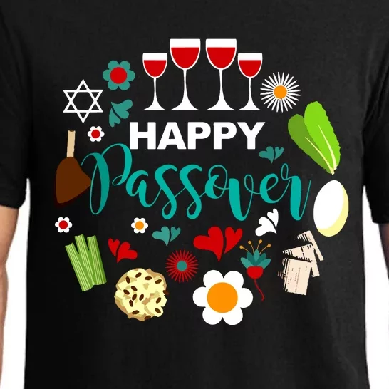 Happy Passover Meal Seder Dinner Pajama Set