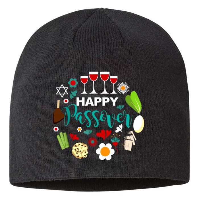 Happy Passover Meal Seder Dinner 8 1/2in Sustainable Knit Beanie