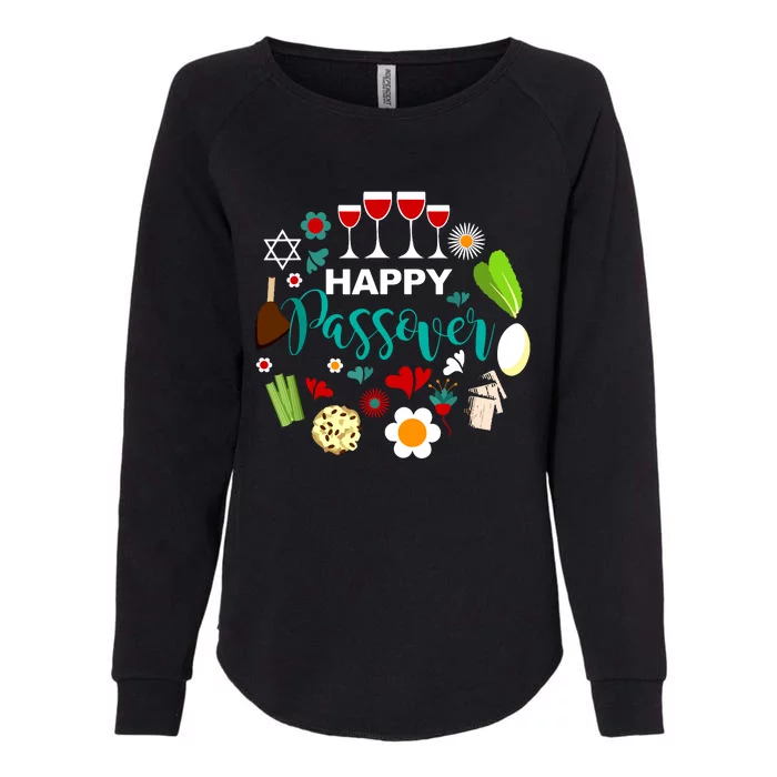 Happy Passover Meal Seder Dinner Womens California Wash Sweatshirt