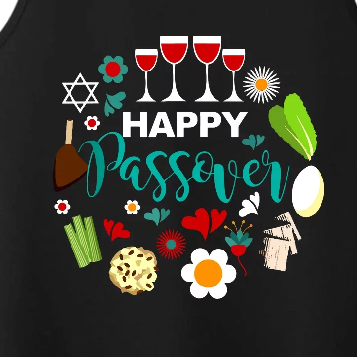 Happy Passover Meal Seder Dinner Performance Tank