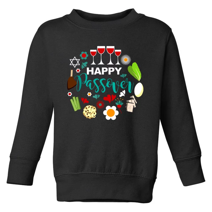 Happy Passover Meal Seder Dinner Toddler Sweatshirt