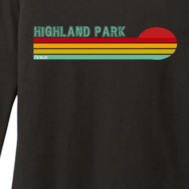 Highland Park Michigan Womens CVC Long Sleeve Shirt