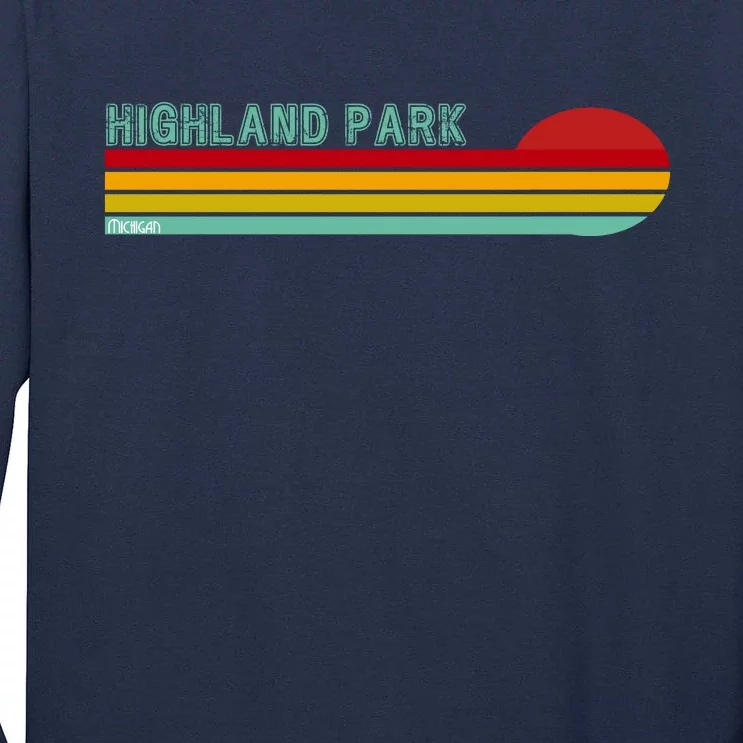 Highland Park Michigan Tall Long Sleeve T-Shirt