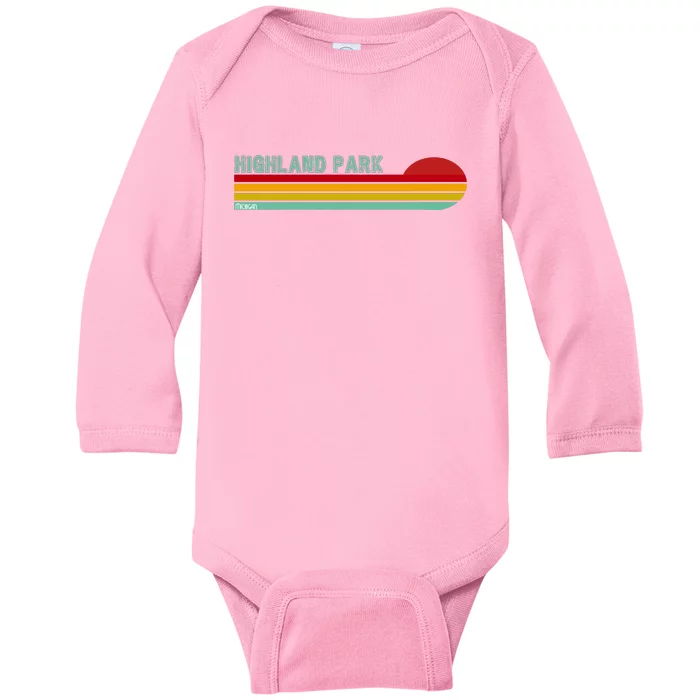 Highland Park Michigan Baby Long Sleeve Bodysuit