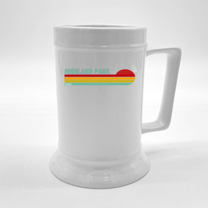 Highland Park Michigan Front & Back Beer Stein