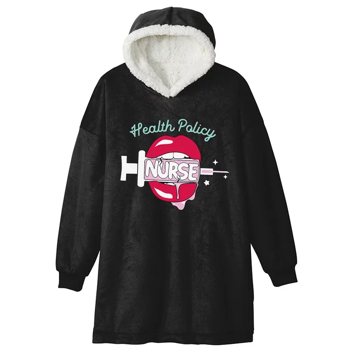 Health Policy Nurse Cute Rn Public Health Nursing Hot Lips Hooded Wearable Blanket