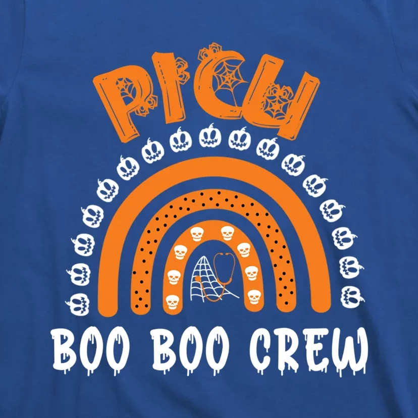 Halloween Picu Nurse Cute Gift Matching Boo Boo Crew Rainbow Cool Gift T-Shirt