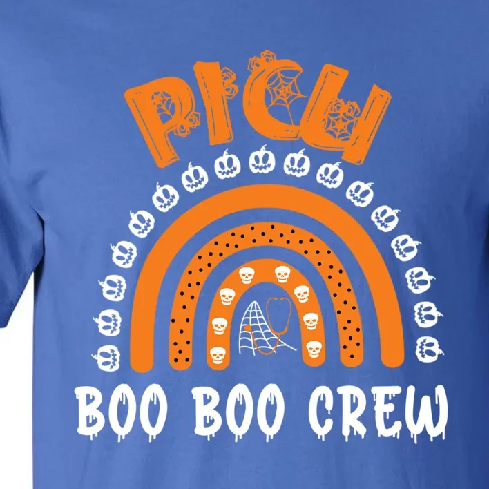 Halloween Picu Nurse Cute Gift Matching Boo Boo Crew Rainbow Cool Gift Tall T-Shirt