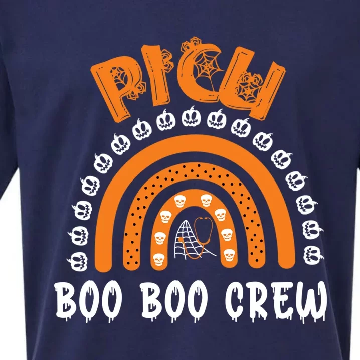 Halloween Picu Nurse Cute Gift Matching Boo Boo Crew Rainbow Cool Gift Sueded Cloud Jersey T-Shirt