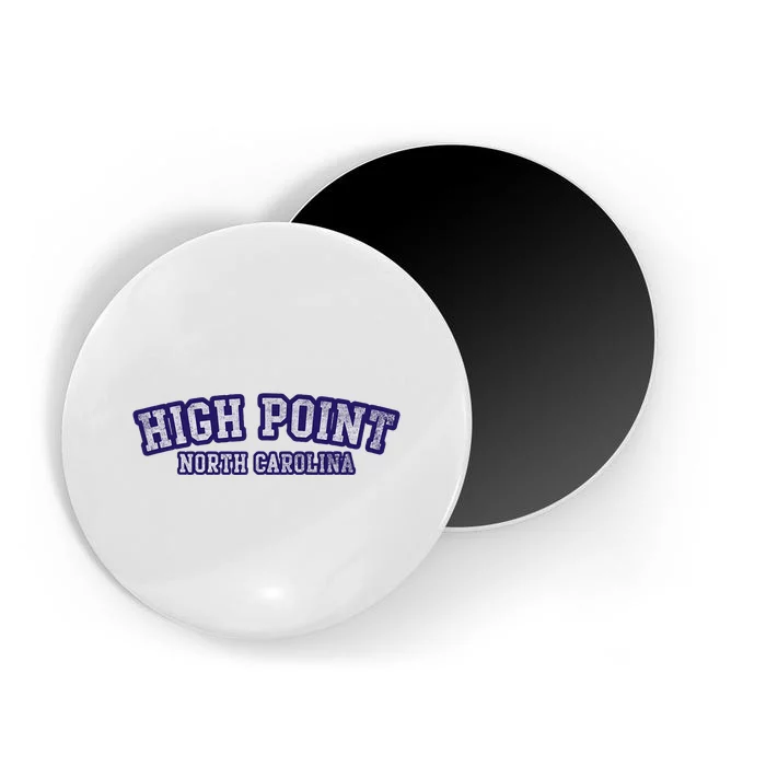 High Point North Carolina Athletic Text Sport Style Magnet