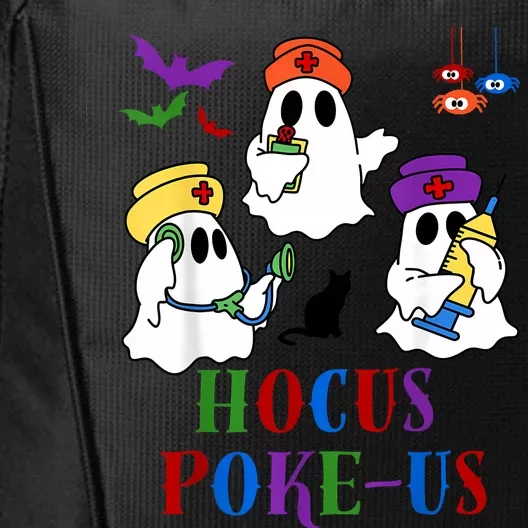 Hocus Pokeus Nurse Halloween Medical Phlebotomy Injection City Backpack