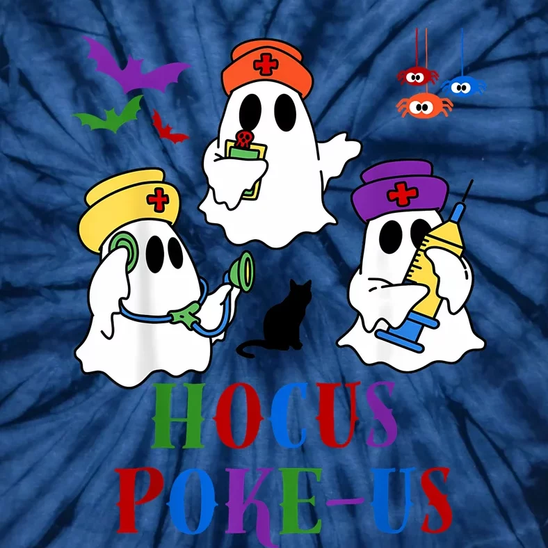 Hocus Pokeus Nurse Halloween Medical Phlebotomy Injection Tie-Dye T-Shirt