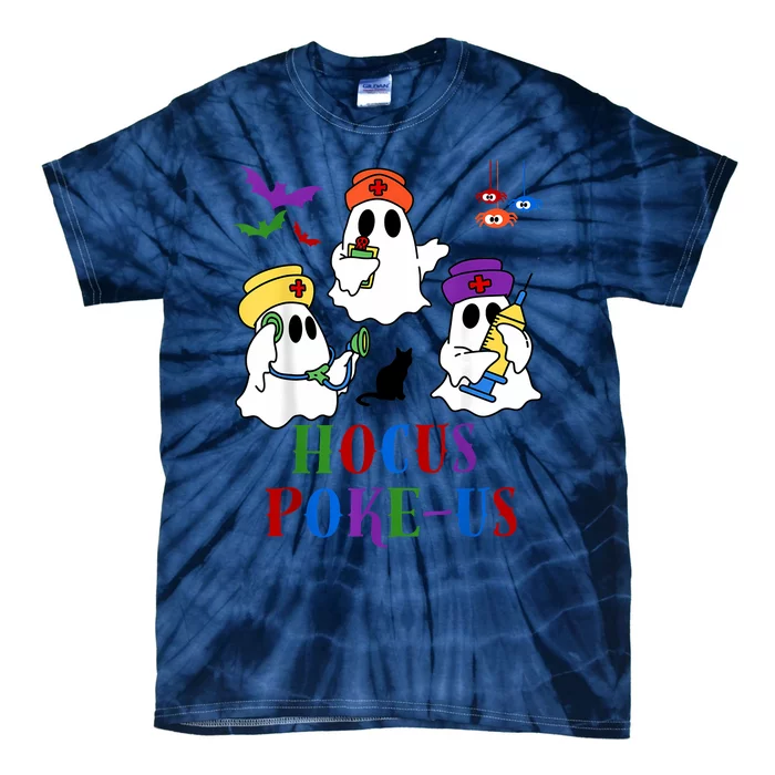 Hocus Pokeus Nurse Halloween Medical Phlebotomy Injection Tie-Dye T-Shirt