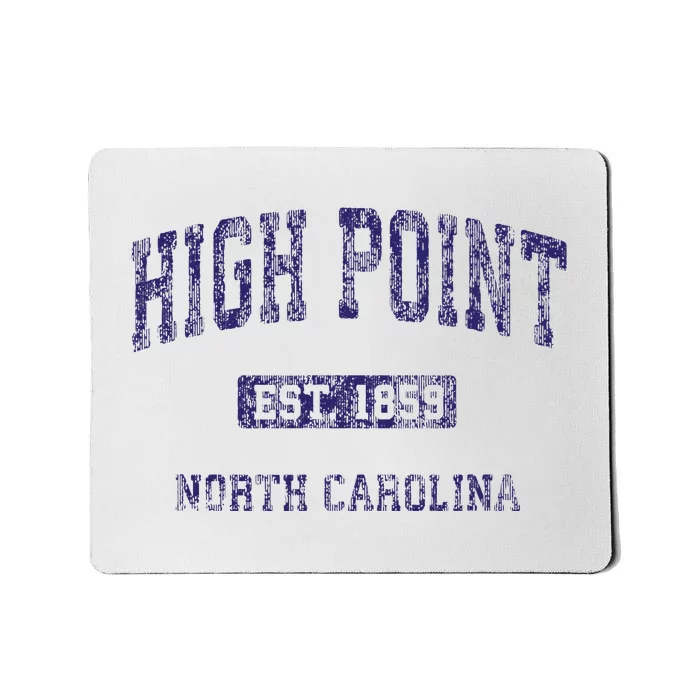 High Point North Carolina Nc Vintage Athletic Mousepad