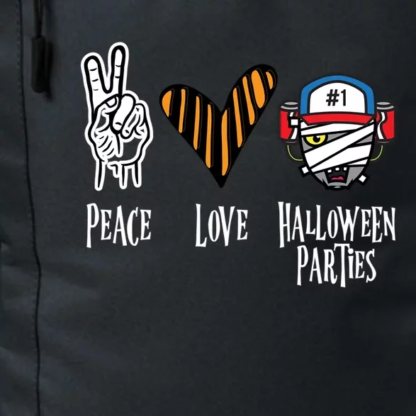 Halloween Party Outfit Peace Love Halloween Great Gift Daily Commute Backpack