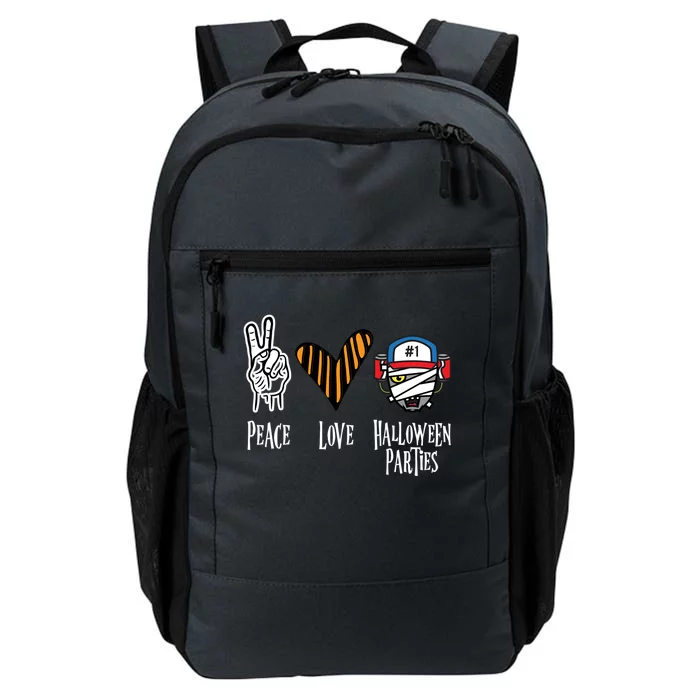 Halloween Party Outfit Peace Love Halloween Great Gift Daily Commute Backpack