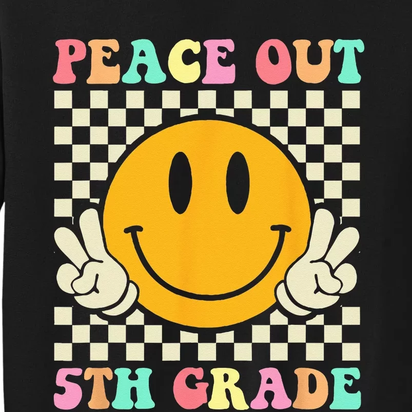 Hippie Peace Out 5th Grade Teacher Last Day Of School Sweatshirt