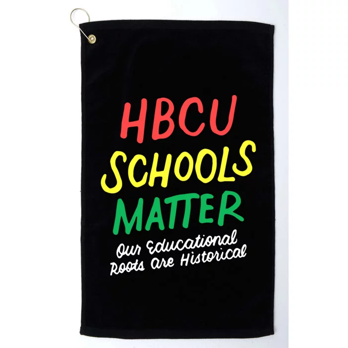 HBCU Proud Our Educational Roots Are Historical Platinum Collection Golf Towel