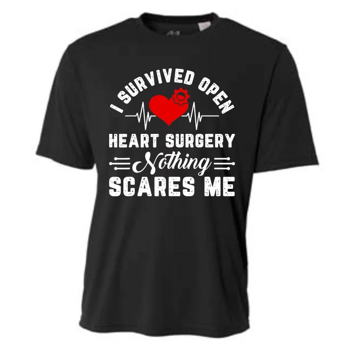 Heart Patient Open Heart Surgery Survivor Cooling Performance Crew T-Shirt