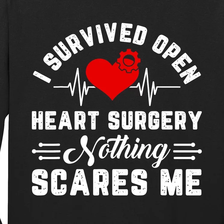 Heart Patient Open Heart Surgery Survivor Tall Long Sleeve T-Shirt