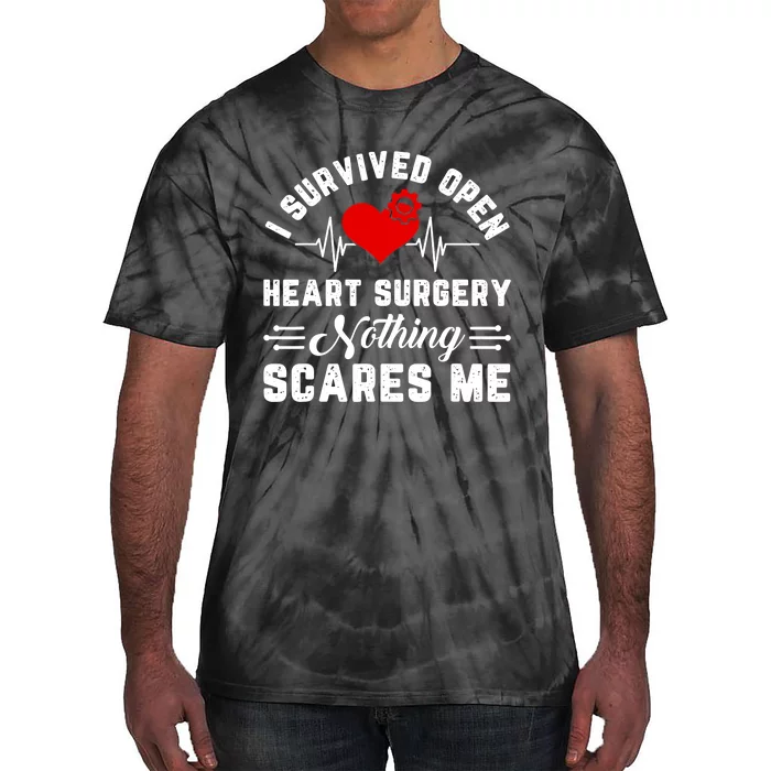 Heart Patient Open Heart Surgery Survivor Tie-Dye T-Shirt