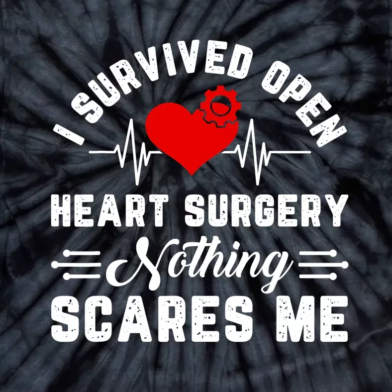 Heart Patient Open Heart Surgery Survivor Tie-Dye T-Shirt