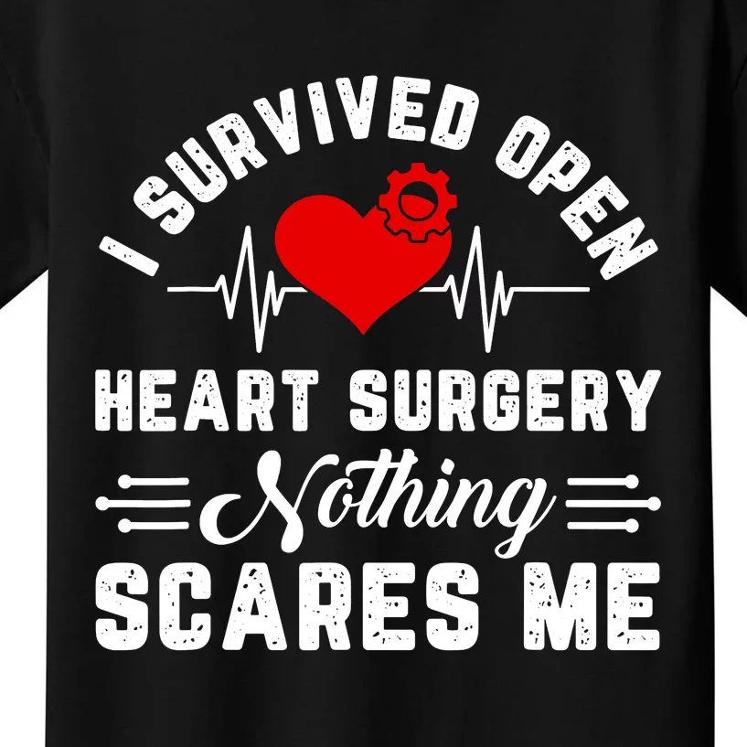 Heart Patient Open Heart Surgery Survivor Kids T-Shirt