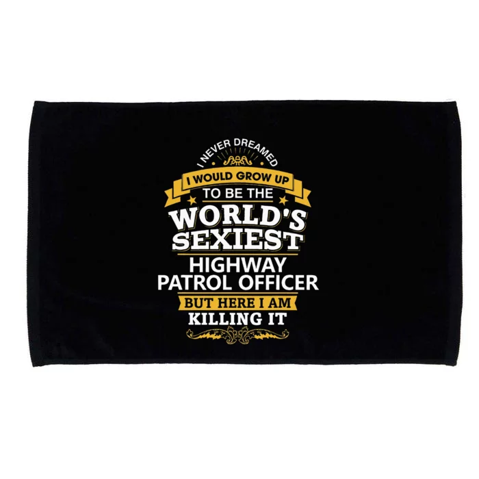 Highway Patrol Officer Gift Idea For Highway Patrol Microfiber Hand Towel