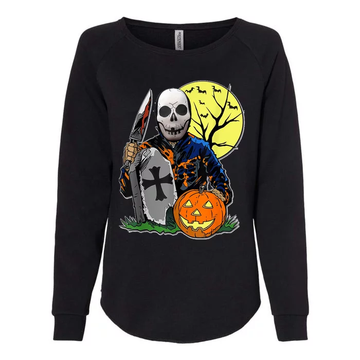 Halloween Pumpkin Orange Womens California Wash Sweatshirt