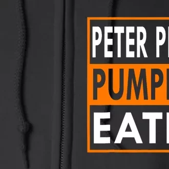 Halloween Peter Pumpkin Eater Costume Couples Full Zip Hoodie