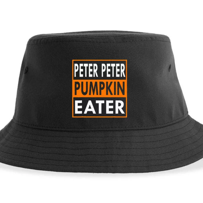 Halloween Peter Pumpkin Eater Costume Couples Sustainable Bucket Hat