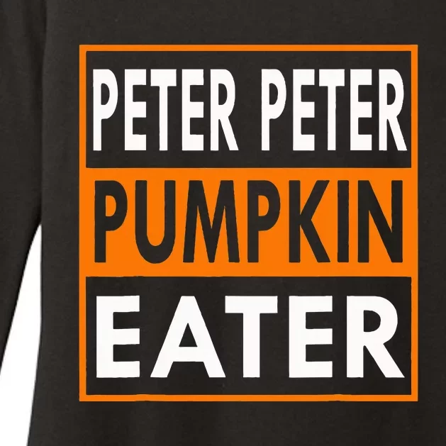 Halloween Peter Pumpkin Eater Costume Couples Womens CVC Long Sleeve Shirt