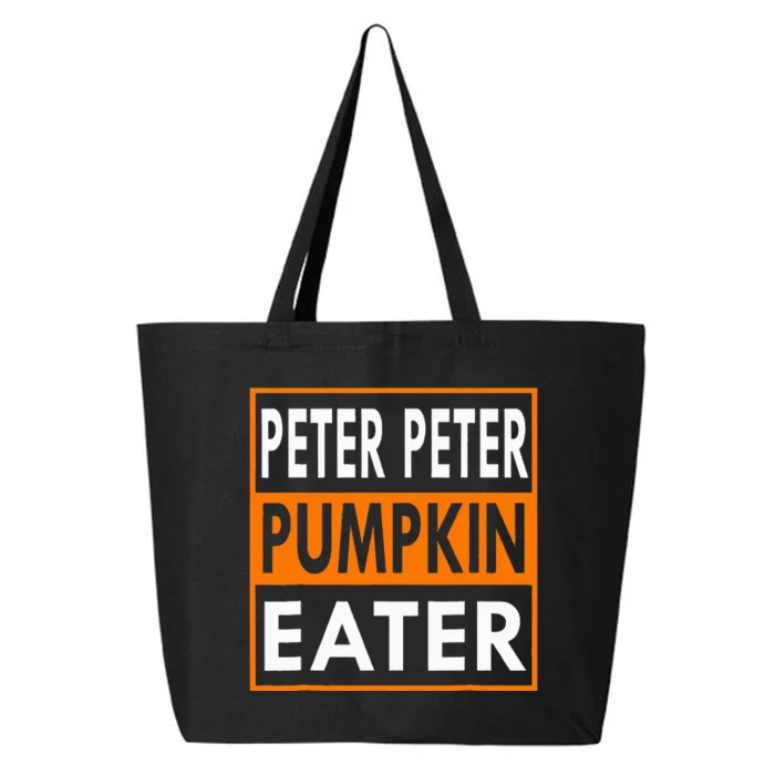 Halloween Peter Pumpkin Eater Costume Couples 25L Jumbo Tote