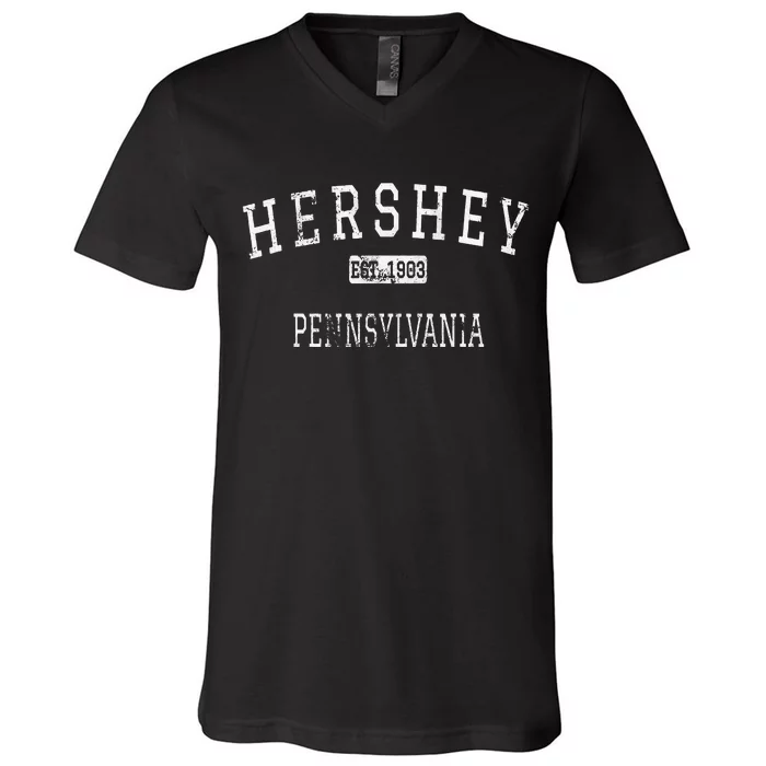 Hershey Pennsylvania Pa Vintage V-Neck T-Shirt