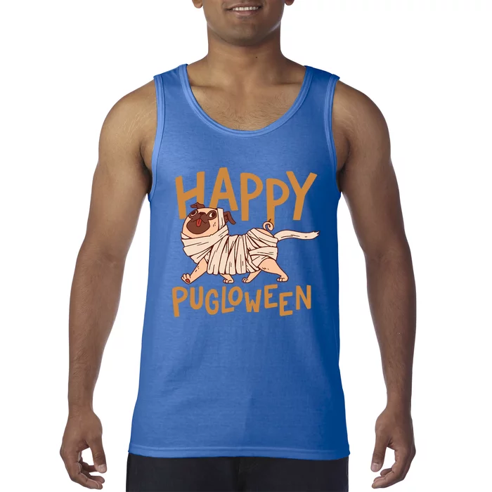 Happy Pugloween Pug Halloween Gift Tank Top