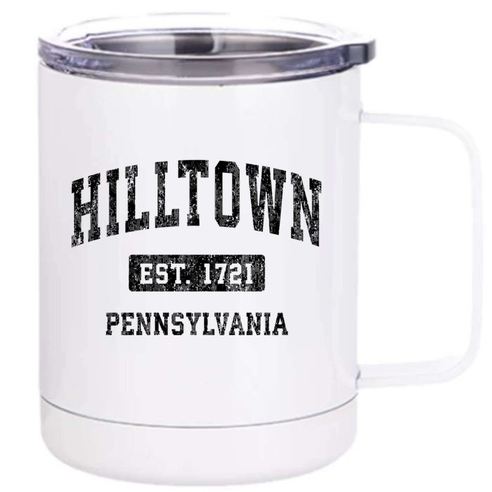 Hilltown Pennsylvania Pa Vintage Sports Established Design Front & Back 12oz Stainless Steel Tumbler Cup