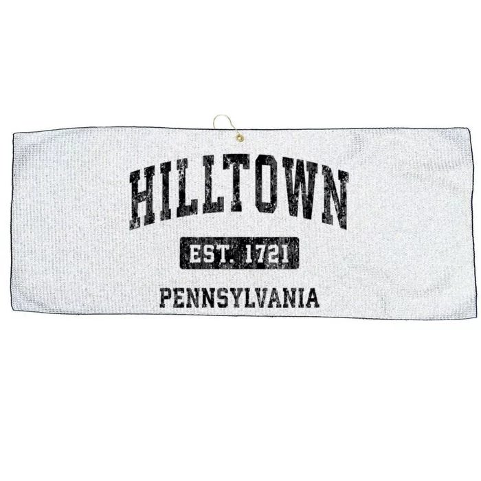 Hilltown Pennsylvania Pa Vintage Sports Established Design Large Microfiber Waffle Golf Towel