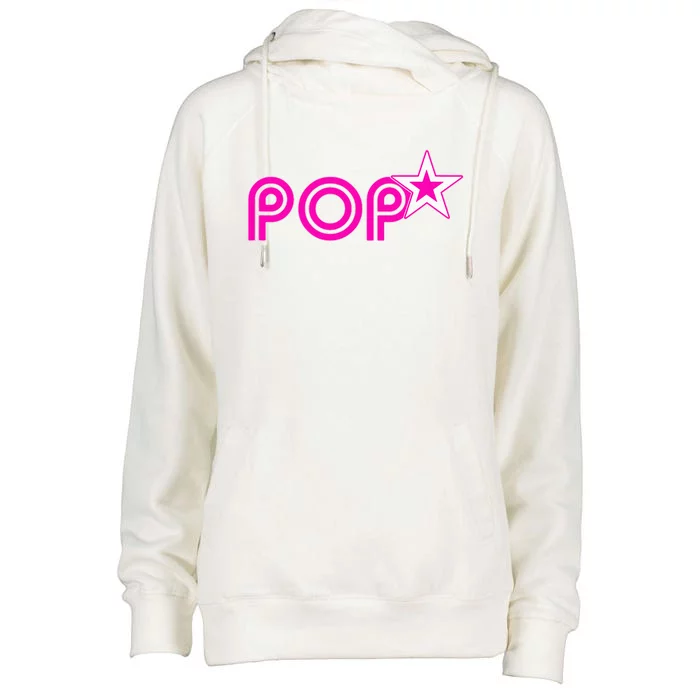 Hot Pink Pop Star IM A Famous Teen Idol Pop Music Star Womens Funnel Neck Pullover Hood