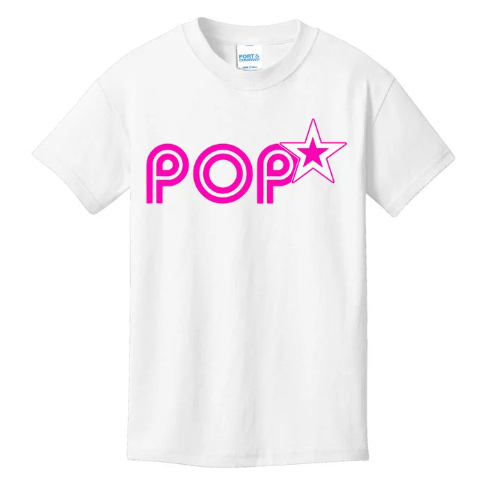 Hot Pink Pop Star IM A Famous Teen Idol Pop Music Star Kids T-Shirt