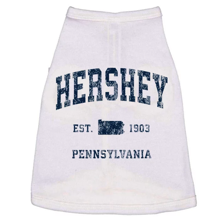 Hershey Pennsylvania Pa Vintage Athletic Sports Design Doggie Tank