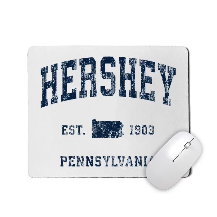 Hershey Pennsylvania Pa Vintage Athletic Sports Design Mousepad