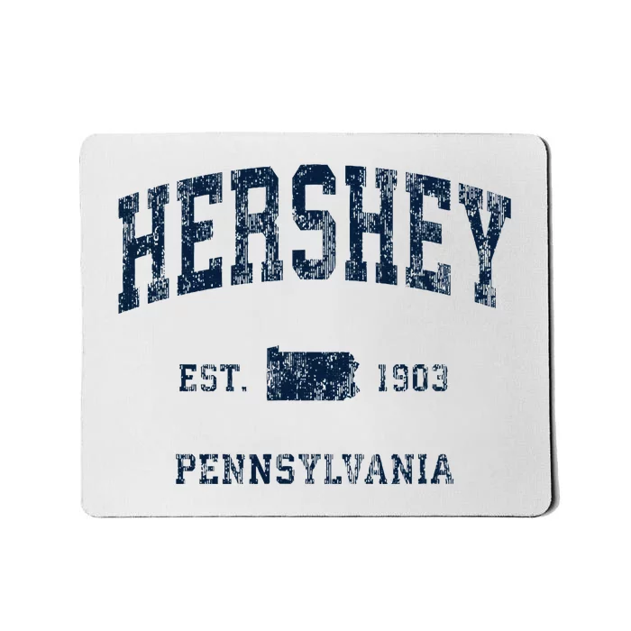 Hershey Pennsylvania Pa Vintage Athletic Sports Design Mousepad