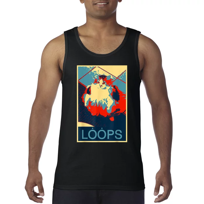 Hope Poster Parody Loops Cat Meme Tank Top