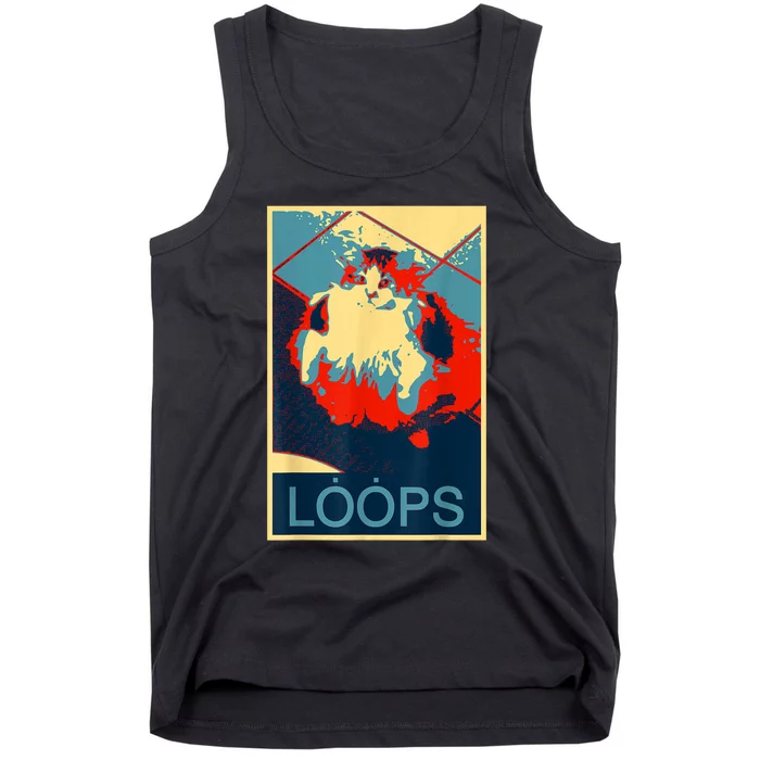 Hope Poster Parody Loops Cat Meme Tank Top