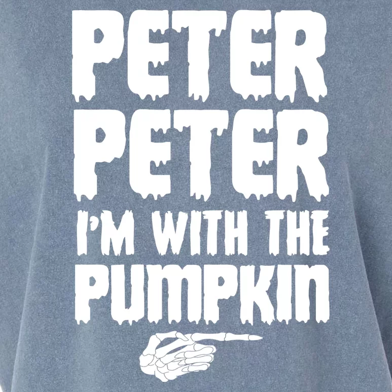 Halloween Peter Peter IM With The Pumpkin Garment-Dyed Women's Muscle Tee